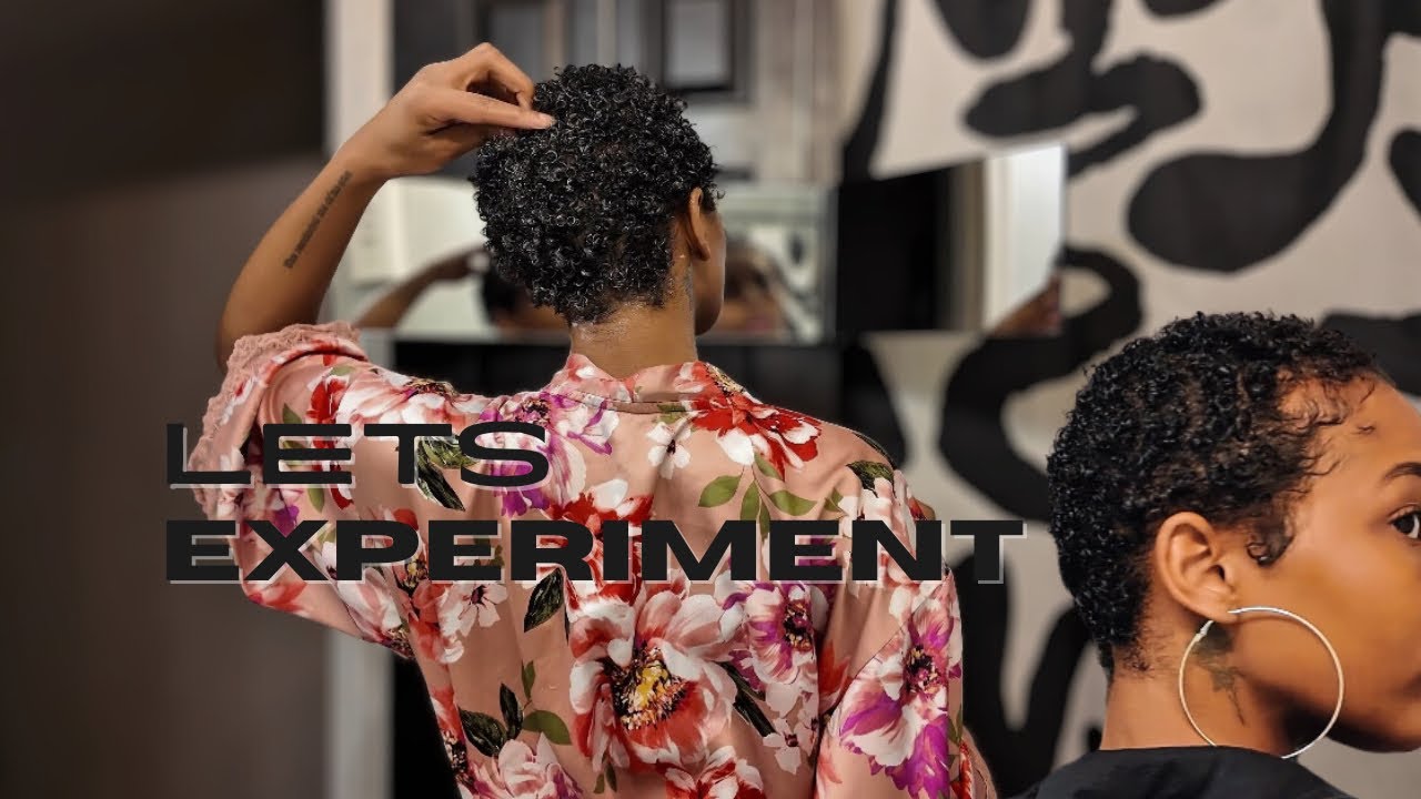 attempting to style my big chop