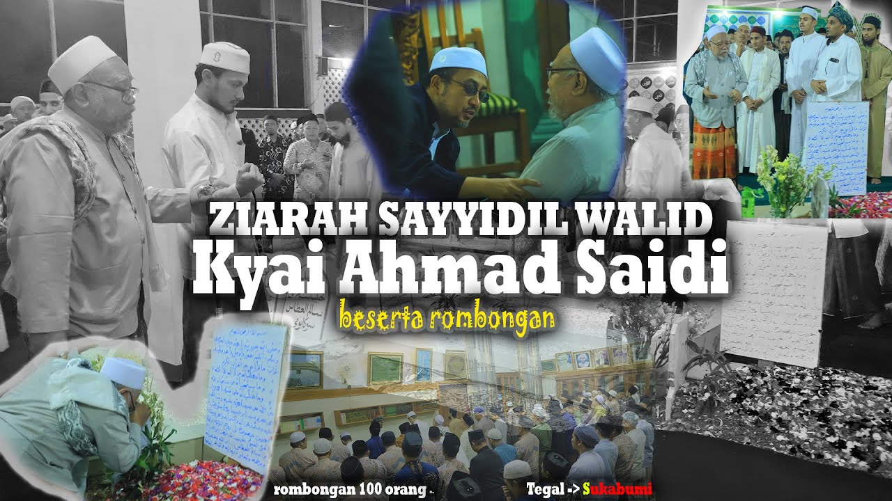 Ziarah Kyai Ahmad Saidi pimpinan ponpes Attatuhidiyyah Giren Tegal ke makam Abah Alhabib Abdurrahman