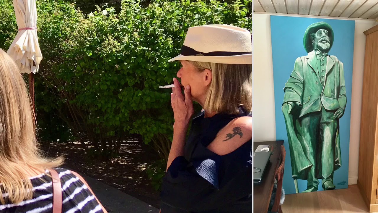 😍🏡🎨hos skagensmaleren Niels Poplens Hus i Skagen sommeren 2018