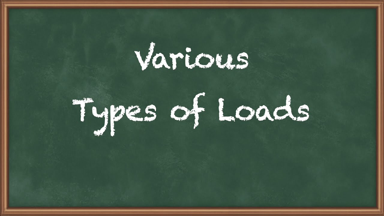 Various Types of Loads - Design and drawing of Steel Structure