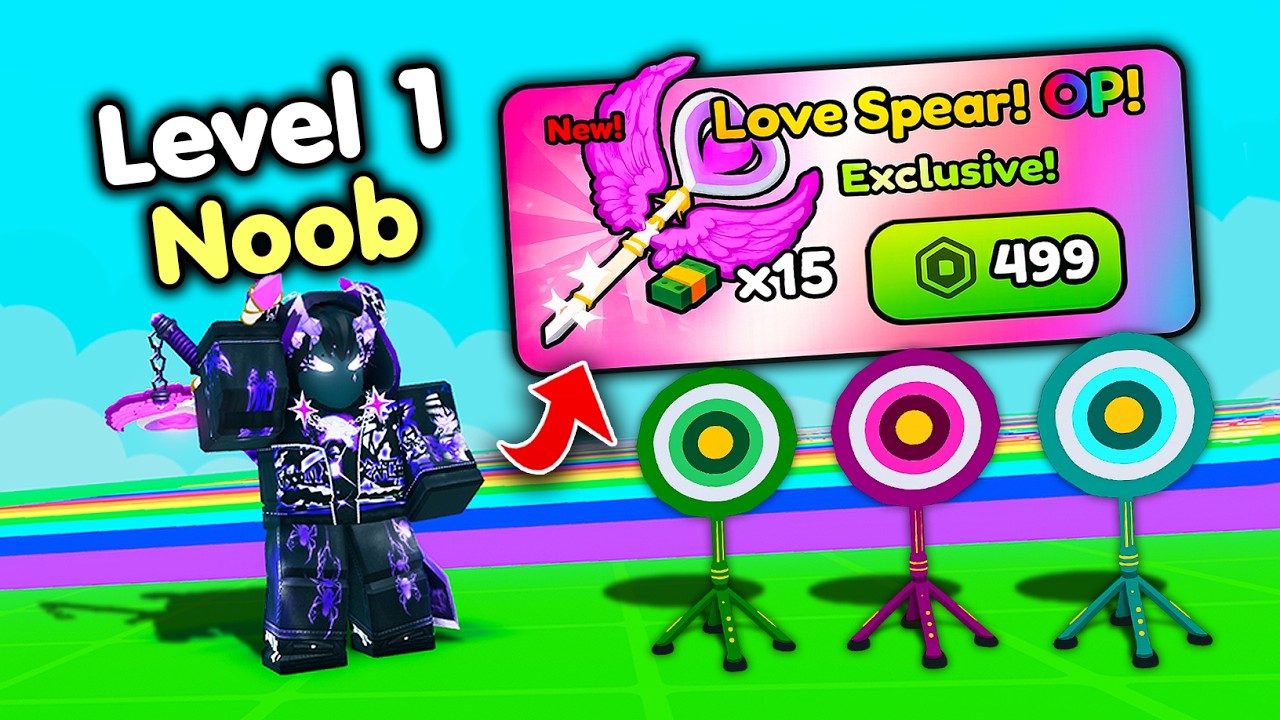 Starting Over as NOOB with OP SECRET in Spear Training! (Roblox)