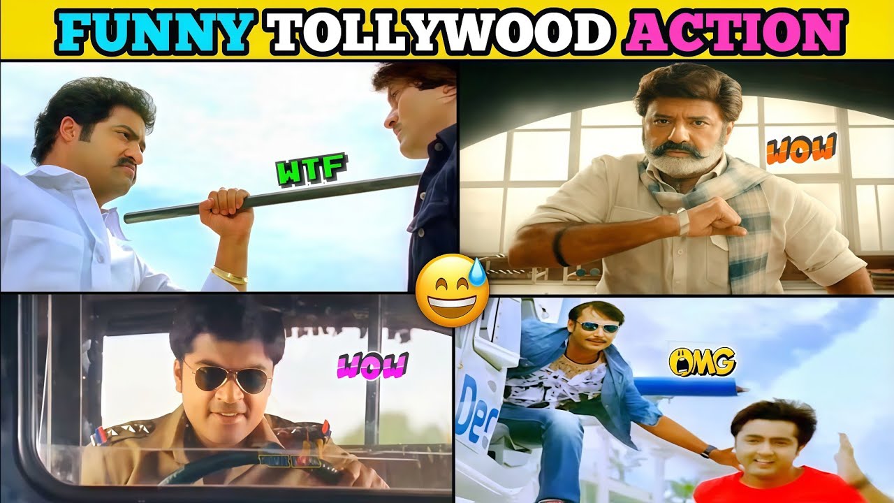 South Indian Funny Action Scene Part-3 | Tollywood Ke Hero Superhero Hain 🤣