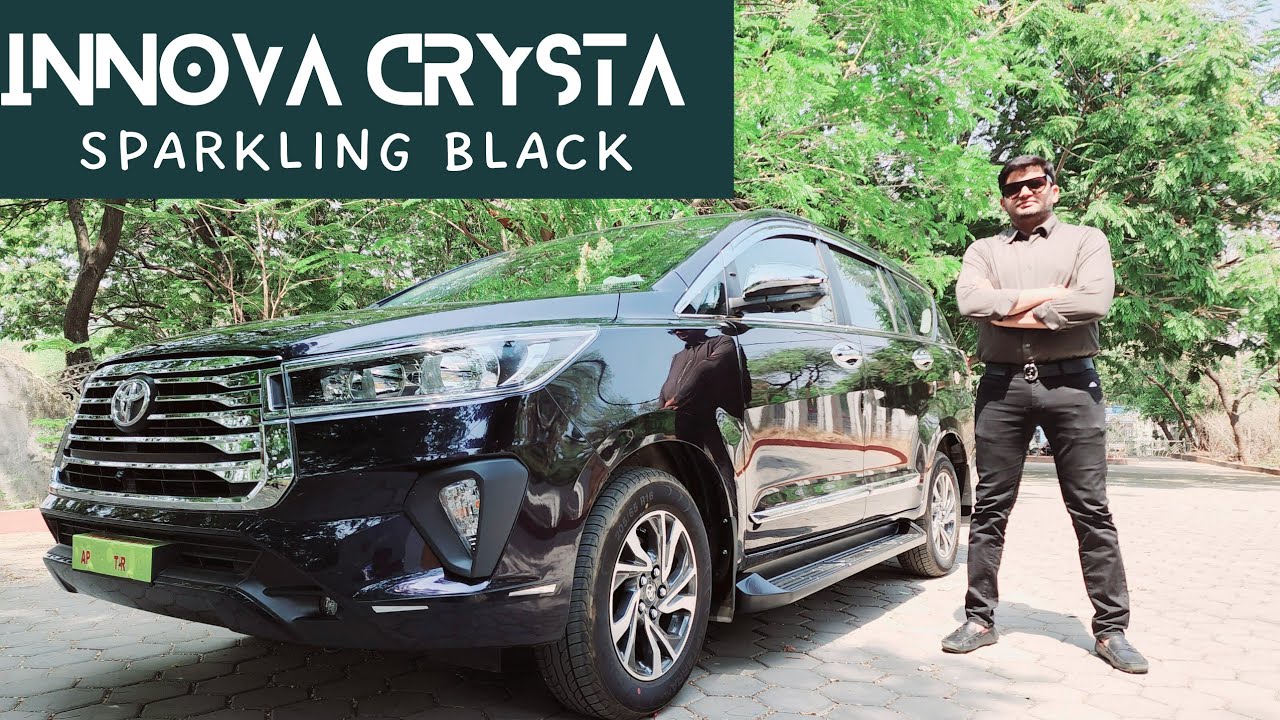 INNOVA CRYSTA FROM ANDHRA PRADESH IN SPARKLING BLACK GOT BEST SUITED ACCESSORIES! #9550010888
