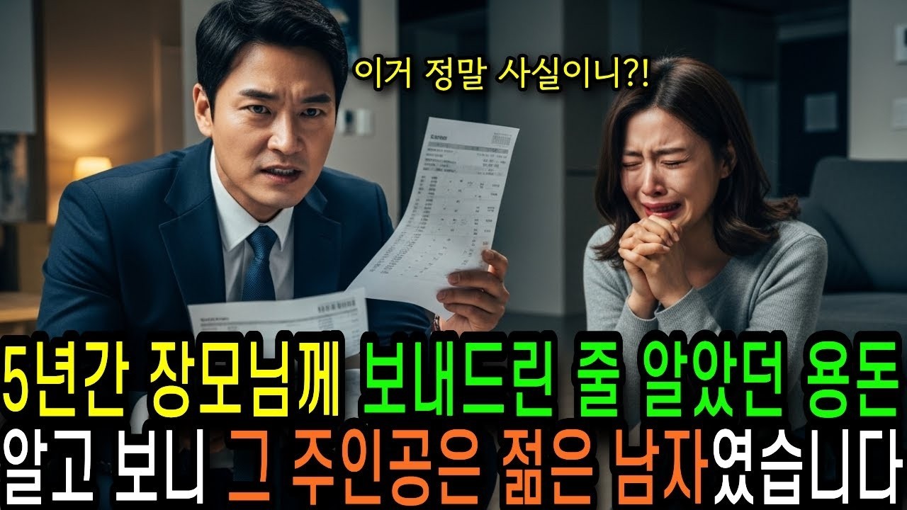 년간 내 통장에서 빠져나간 장모님 용돈, 그 행방을 알게 된 순간 아내 천벌 내렸습니다
