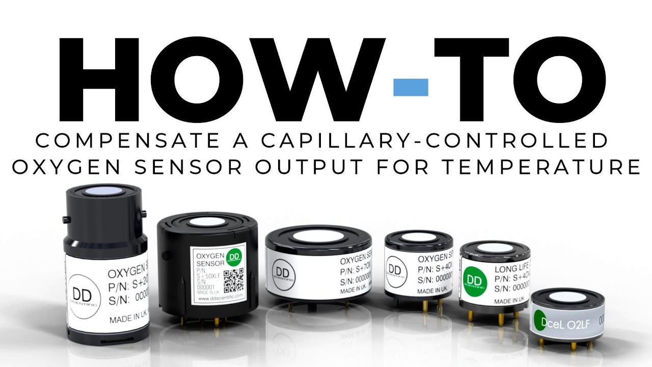 How to compensate a capillary-controlled oxygen sensor for temperature