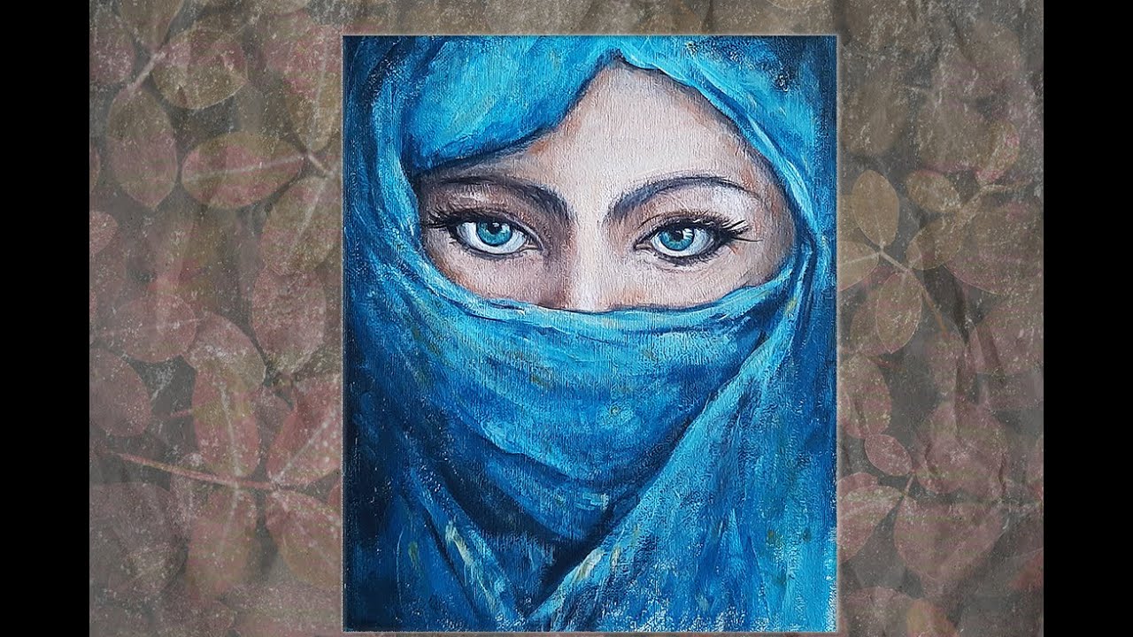 Desert Woman Painting Demo /Acrylic Painting / MariArtHome