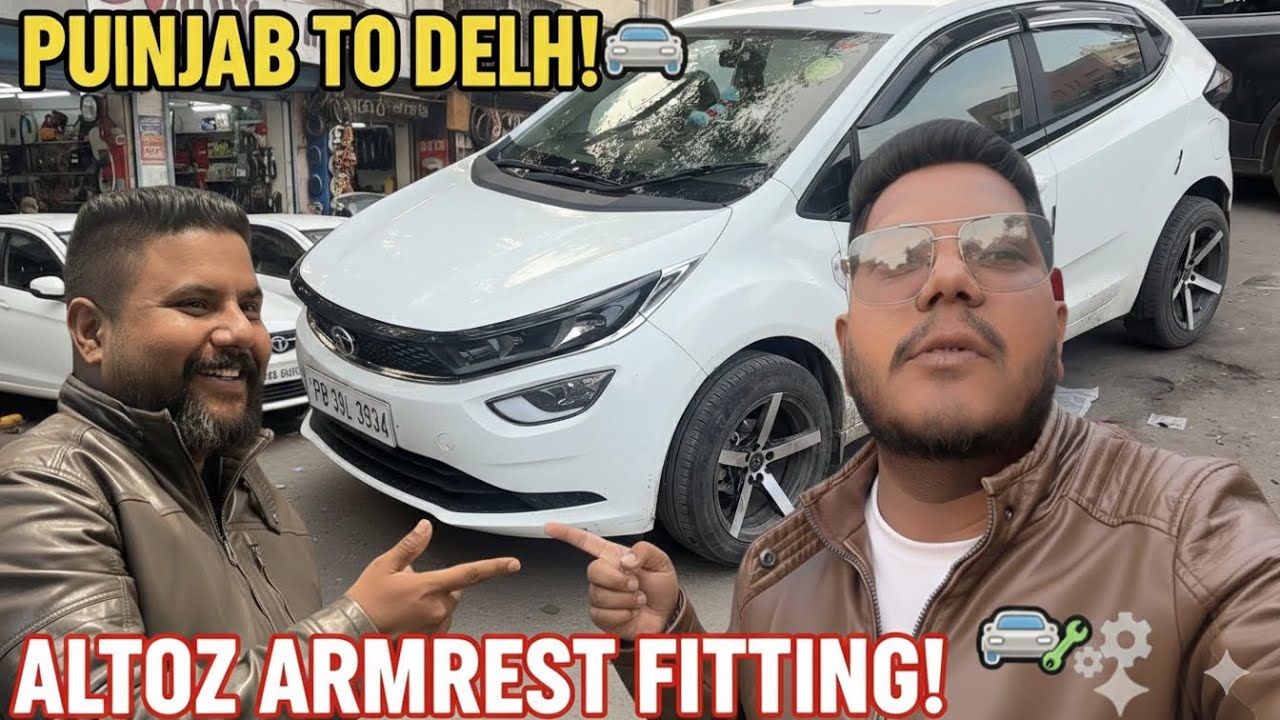 Tata Altroz Fully Loaded! 🔥 Punjab Ton Delhi Sirf Armrest Layi? #tataaltroz #tata #carmodification 
