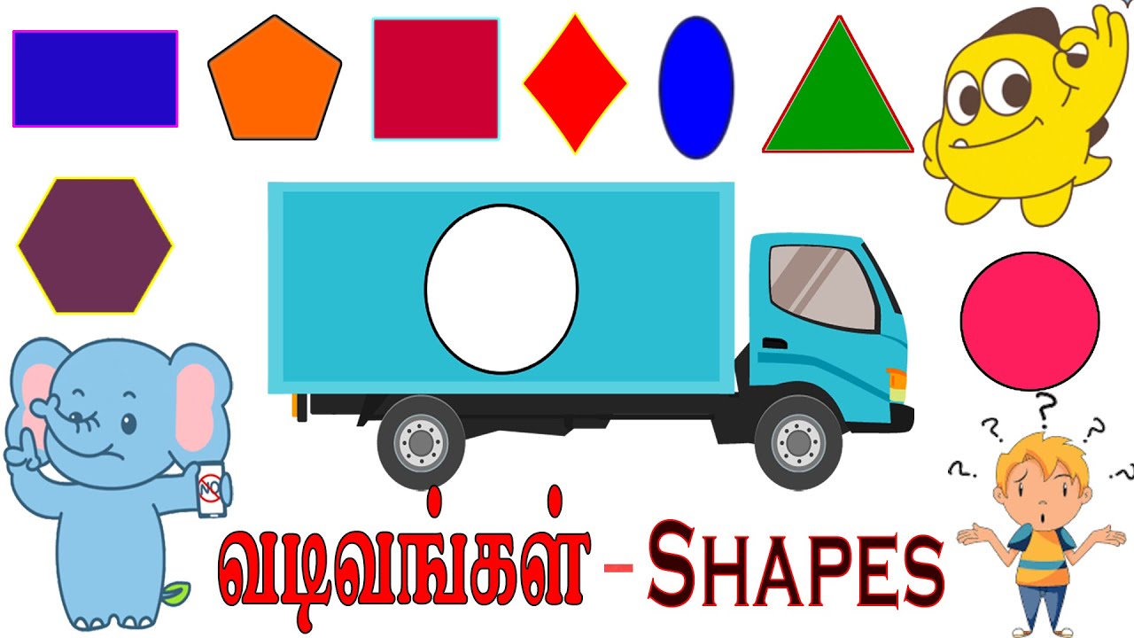 வடிவங்கள் | Shapes Name in Tamil | Tamil Learning for Preschoolers, Kids & Children | அரும்புகள்