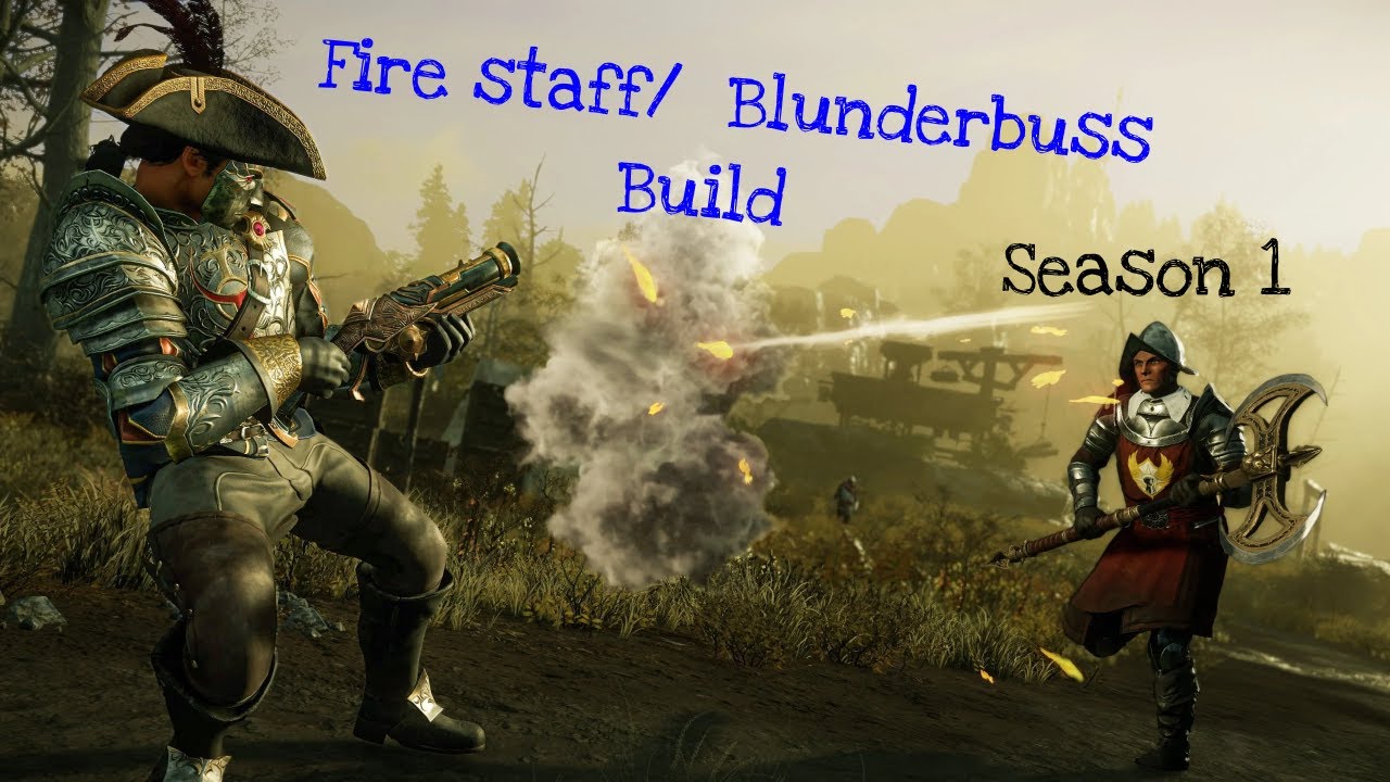 Fire staff/Blunderbuss build   Тот самый билд для  нагиба в PVP New world