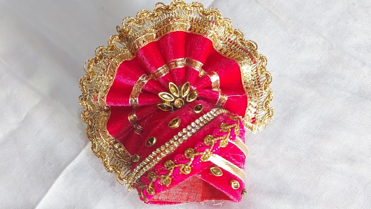 #Nirjalaekadashi special matching ki Pagdi Aasan tarike se banaye thakur ji,Bal gopal, kanha...