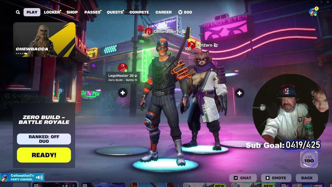 Coach Cello on Fortnite and playing song requests!