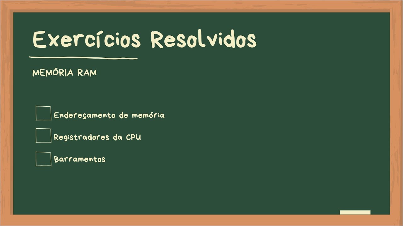 Exercícios Resolvidos Sobre Memória RAM - Estudantes de Organização e Arquitetura de Computadores