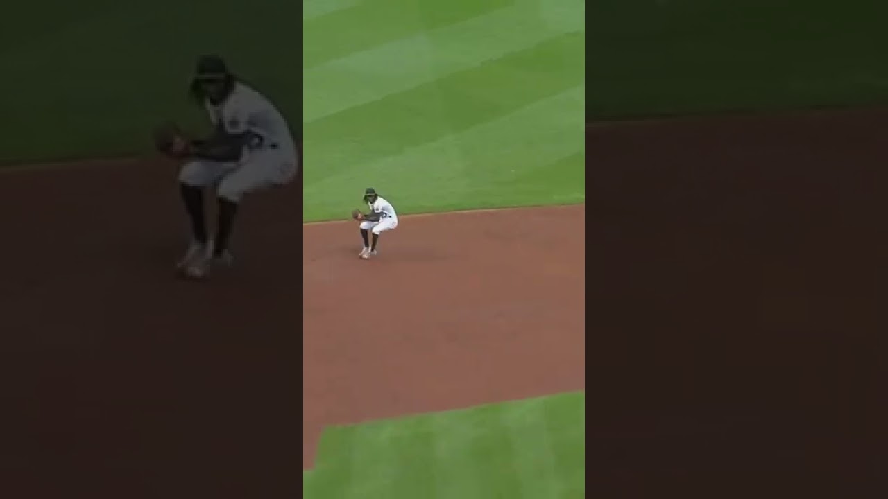 Rookie Oneil Cruz with the absolute CANNON!! (96.7 mph throw from short!!)