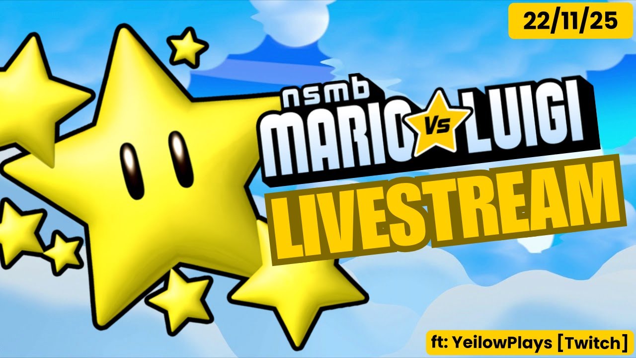 🔴LIVE🔴 NEW SUPER MARIO BROS Online Duel! [Mario vs Luigi Online] [ft: YeilowPlays (Twitch)]