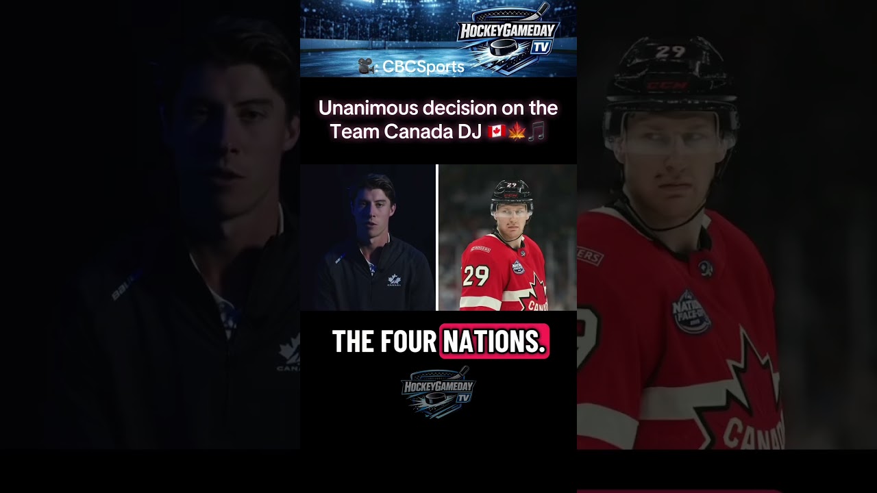 Not exactly surprising who Team #Canada players choose as their DJ 🎶 #Olympics #NHL #Hockey #fyp