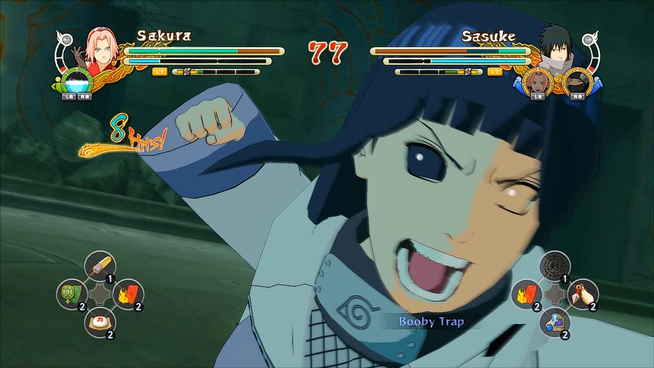 Naruto Ultimate Ninja Storm 3 Full Burst Hinata Sakura Character Swap Gameplay (PC w SweetFX)