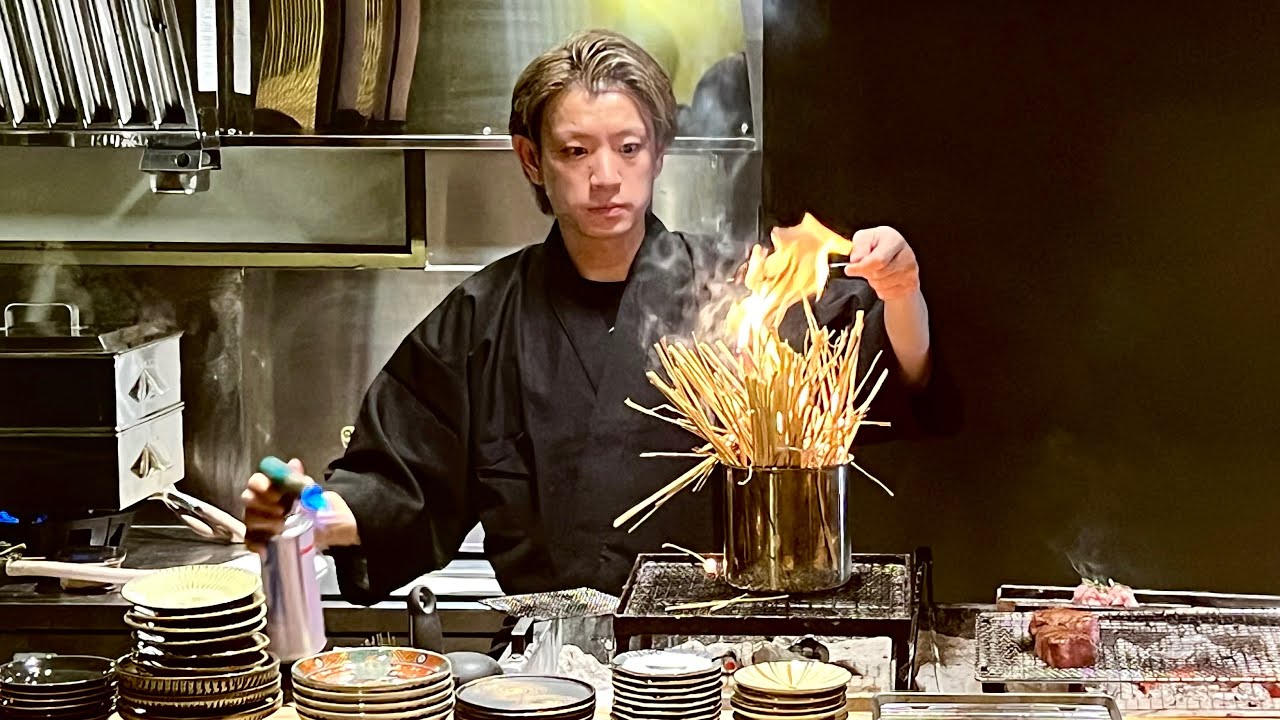 【魅せる藁焼き】和を彩る30代イケメン若大将が作る極上料理 ワンランク上の焼き鳥 しめ鯖 日本酒なんでもござれの居酒屋「いのや。」の一日に密着！