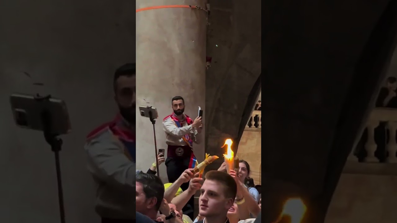 Արցախի դրոշը` Երուսաղեմի տաճարում