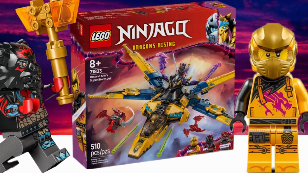 Lego Ninjago Ras and Arins Super Storm Jet REVIEW !!