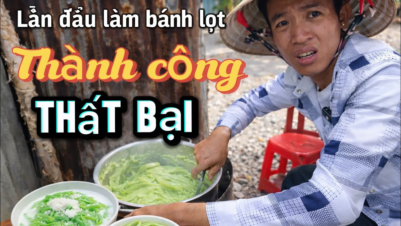 Lần đầu làm bánh lọt 👨‍🍳😂#banhlot #amthuc 