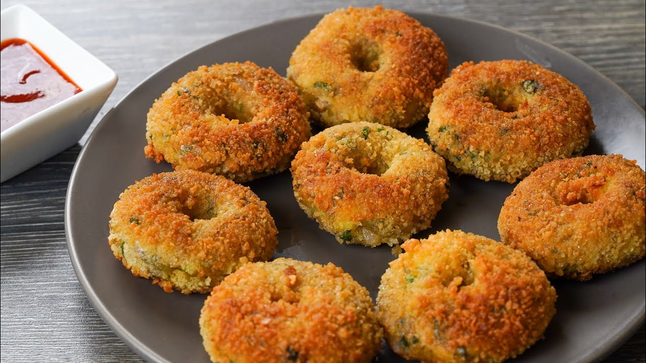 Crispy and Soft ! Potato Donuts Instead of Flour ! Super Delicious Potato Donut Recipe | Kids Tiffin