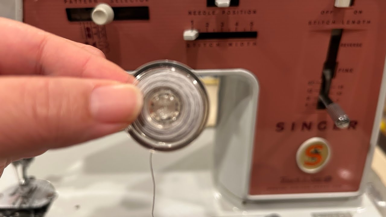 Singer Touch and sew bobbin winding 