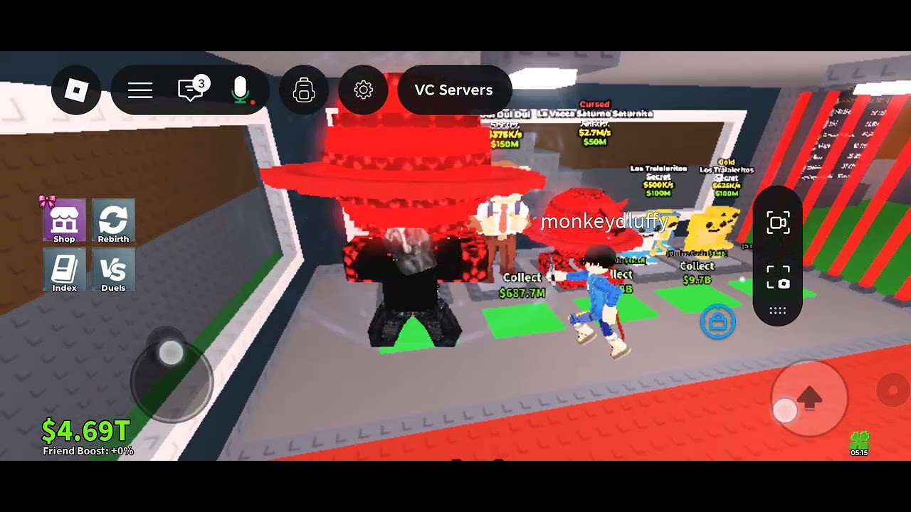 Incerc sa fur pe steal a brainrot pe public