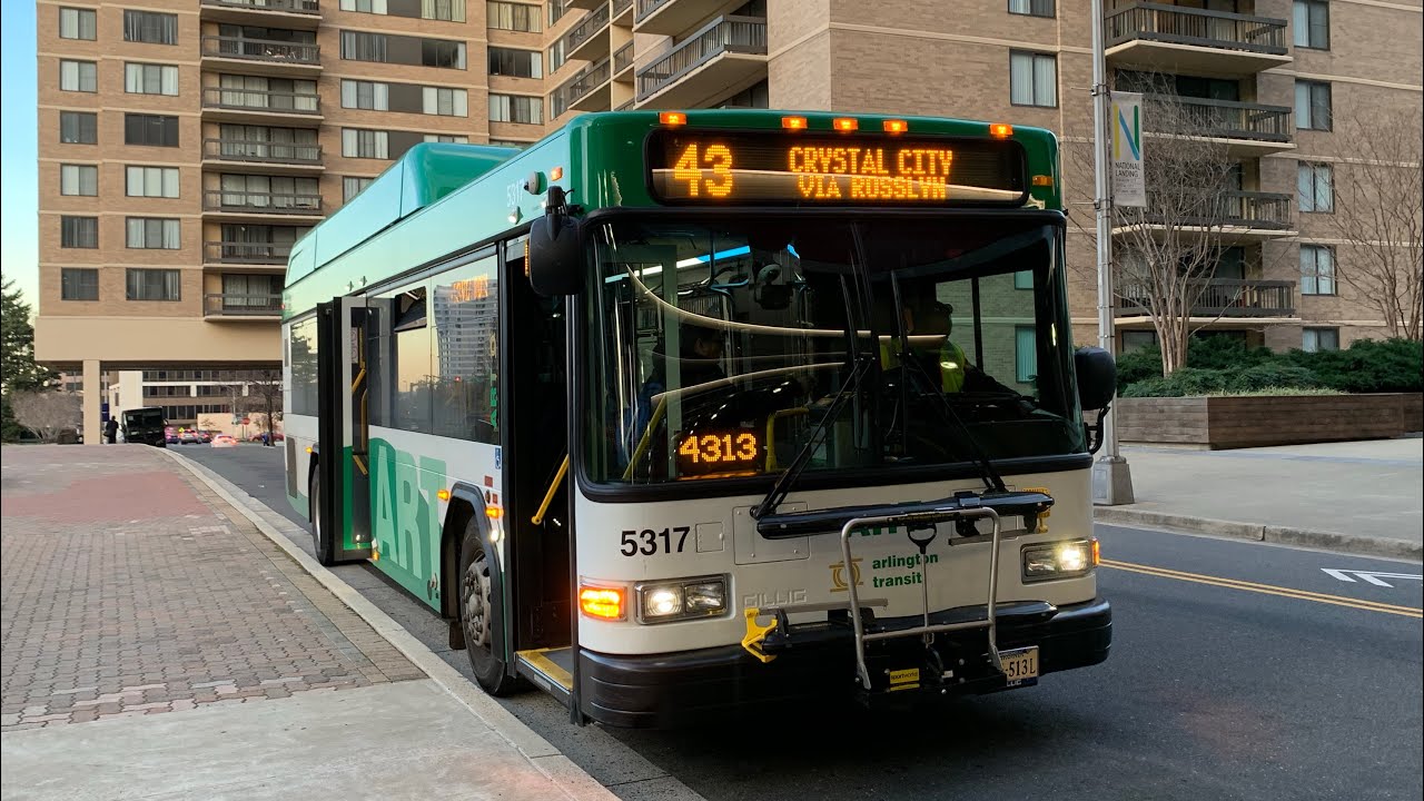 Arlington Transit ART: 2024 Gillig Advantage LF35 CNG #5317 on Route 43