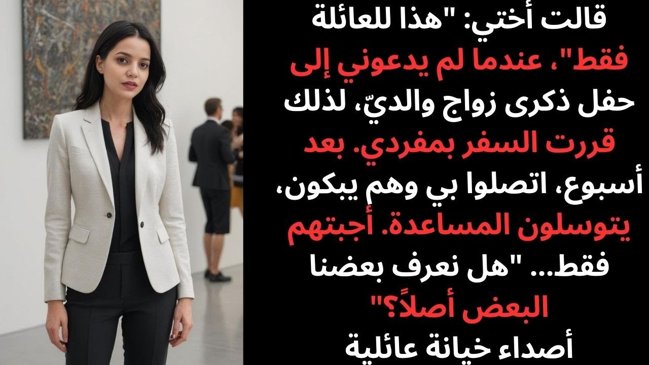 قالت أختي: “هذا للعائلة فقط” لأني لم أُدعَ لذكرى زواج والديّ… ففعلتُ شيئًا صادمًا