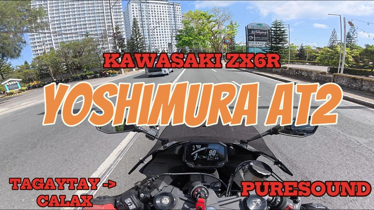ZX6R  (Yoshimura AT2 3/4 exhaust) - Tagaytay to CALAX | Puresound | Philippines