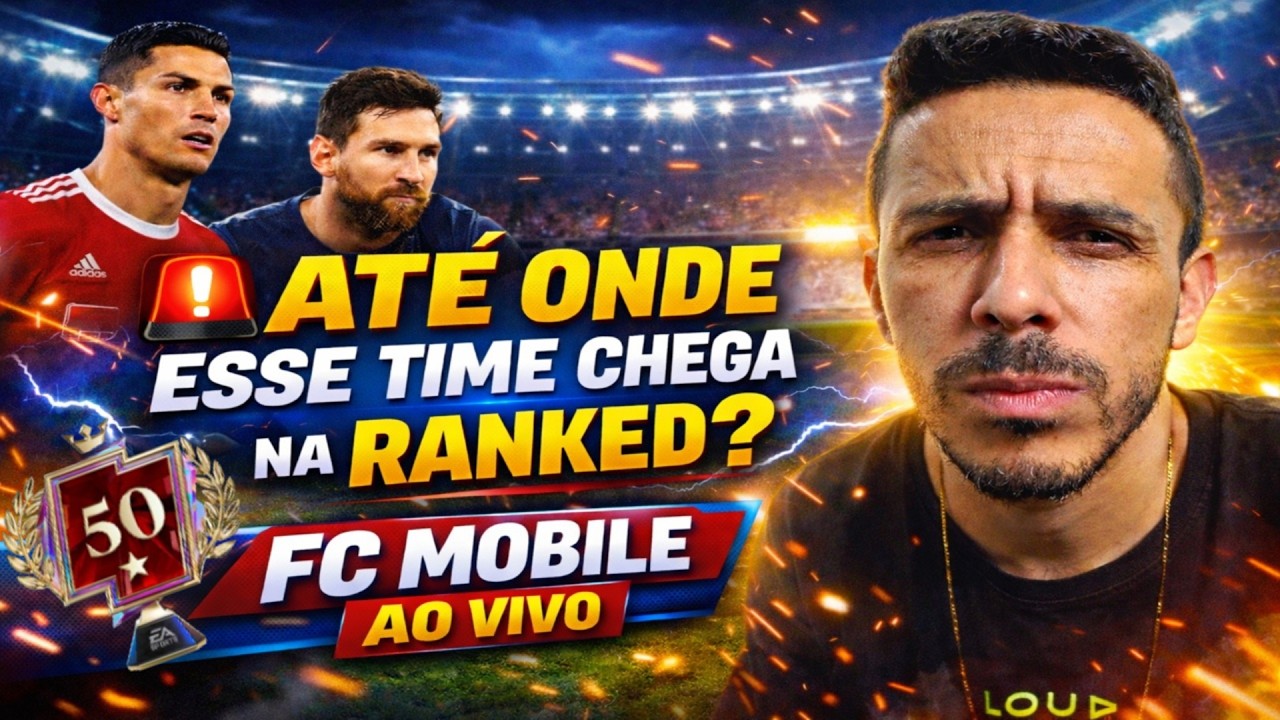 🚨 ATÉ ONDE ESSE TIME CHEGA NA RANKED? | FC MOBILE AO VIVO !!! PIX⚽!DC⚽!TTK⚽!INSTA⚽!ZAP
