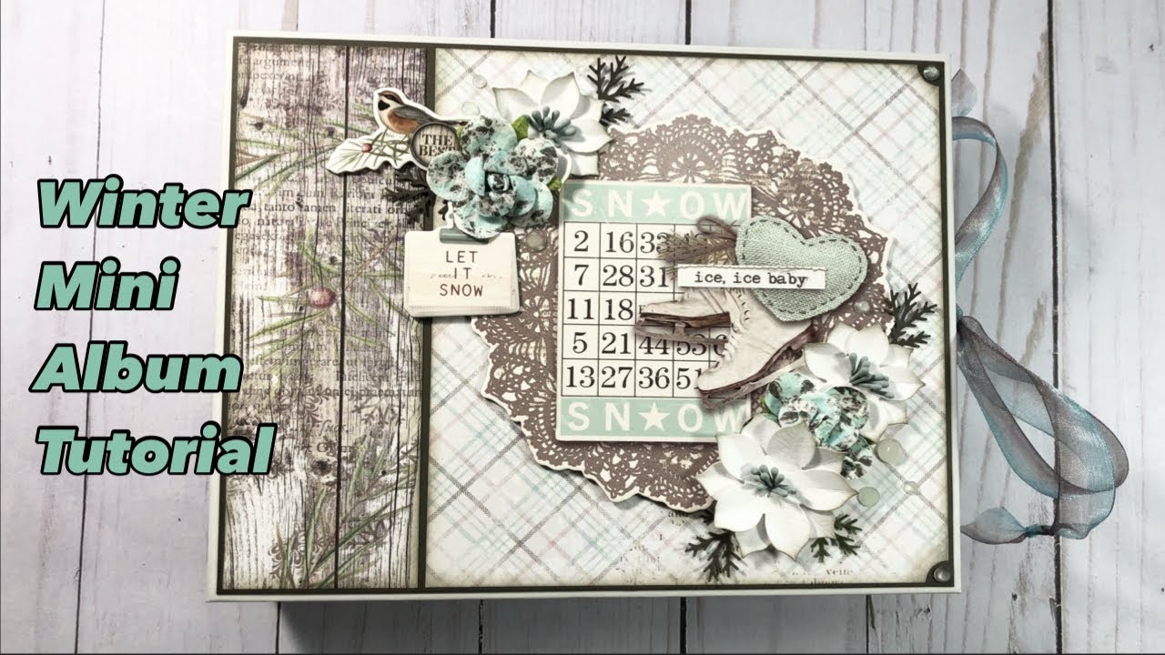 Chipboard Frame Mini Album Tutorial | Simple Stories | Simple Vintage Winter Woods Collection 2023