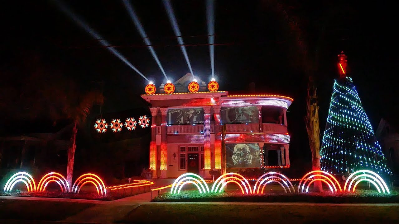 2017 Star Wars Christmas Light Show - A Dubstep EDM Cover of Darth Vader’s Imperial March