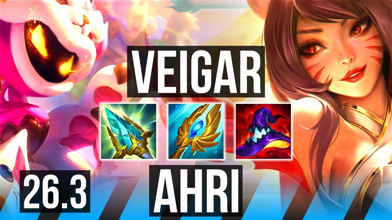 VEIGAR vs AHRI (MID) | 54K damage | KR Diamond | 26.3