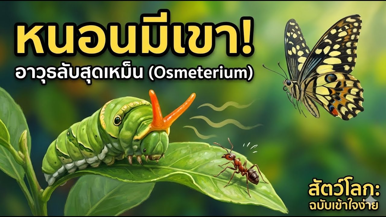 อาวุธเคมีชีวภาพ! ☣️ เมื่อ 'หนอนแก้ว' ปล่อยกลิ่นปีศาจไล่ศัตรู (มดวงแตกทันที)