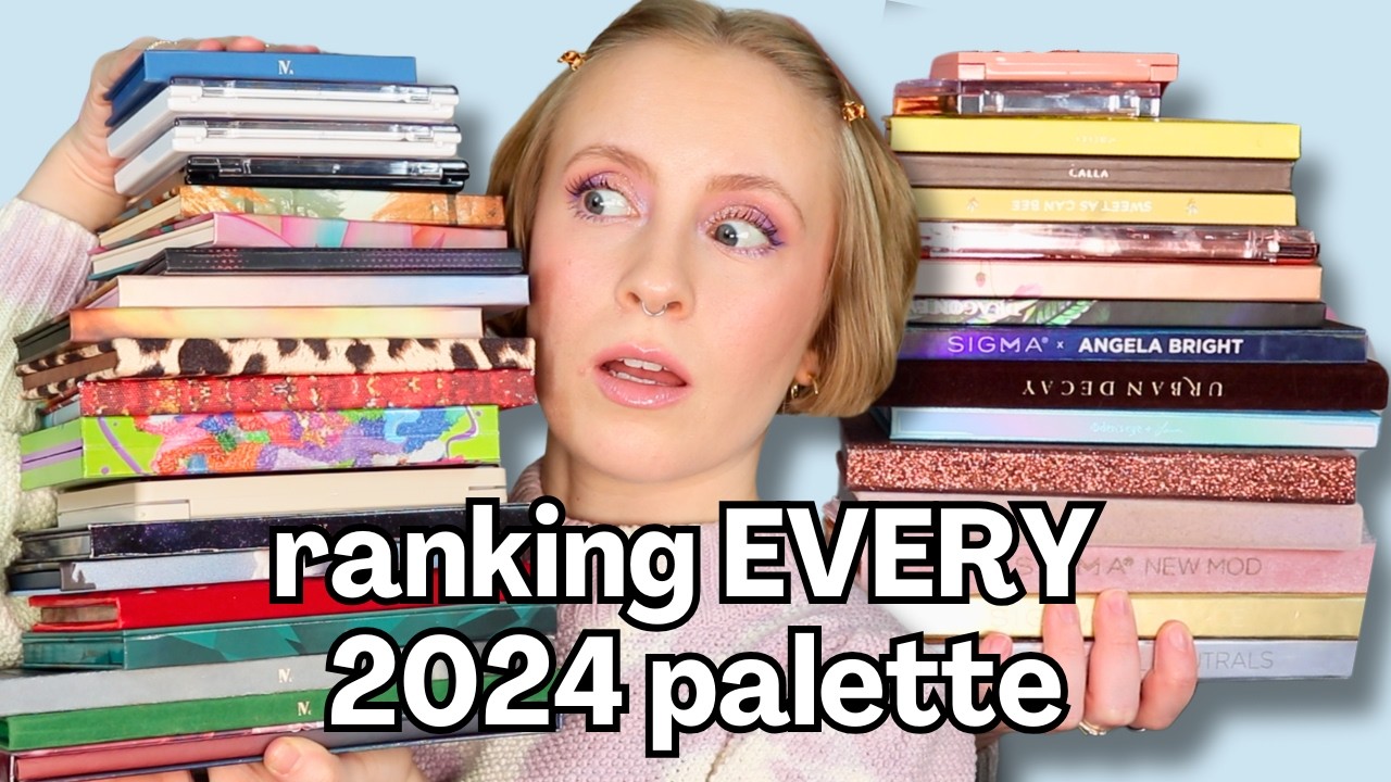 Ranking *all 40* of my palettes by ACTUAL usage (my #1 surprised me)