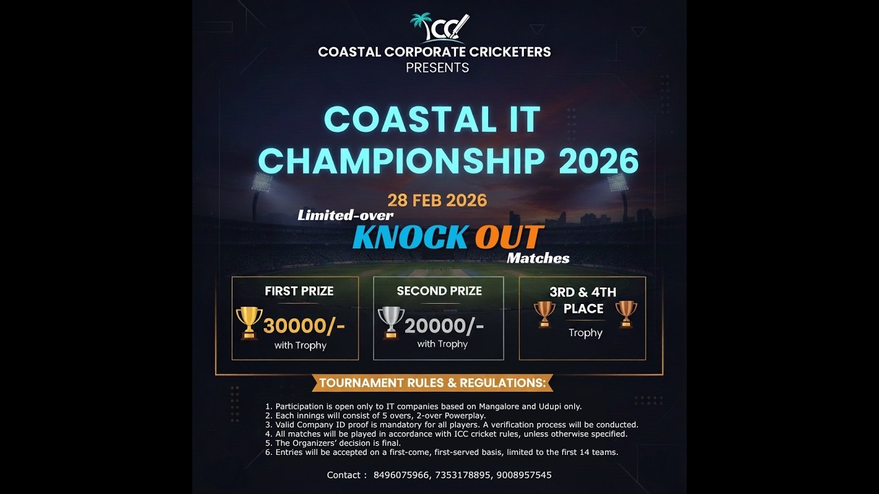 COASTAL IT CHAMPIONSHIP 2026 || URWA MANGALORE