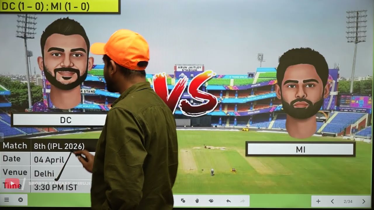 DC vs MI Match Prediction | Delhi Capitals vs Mumbai Indians 2026 | IPL Dream11 Team Prediction