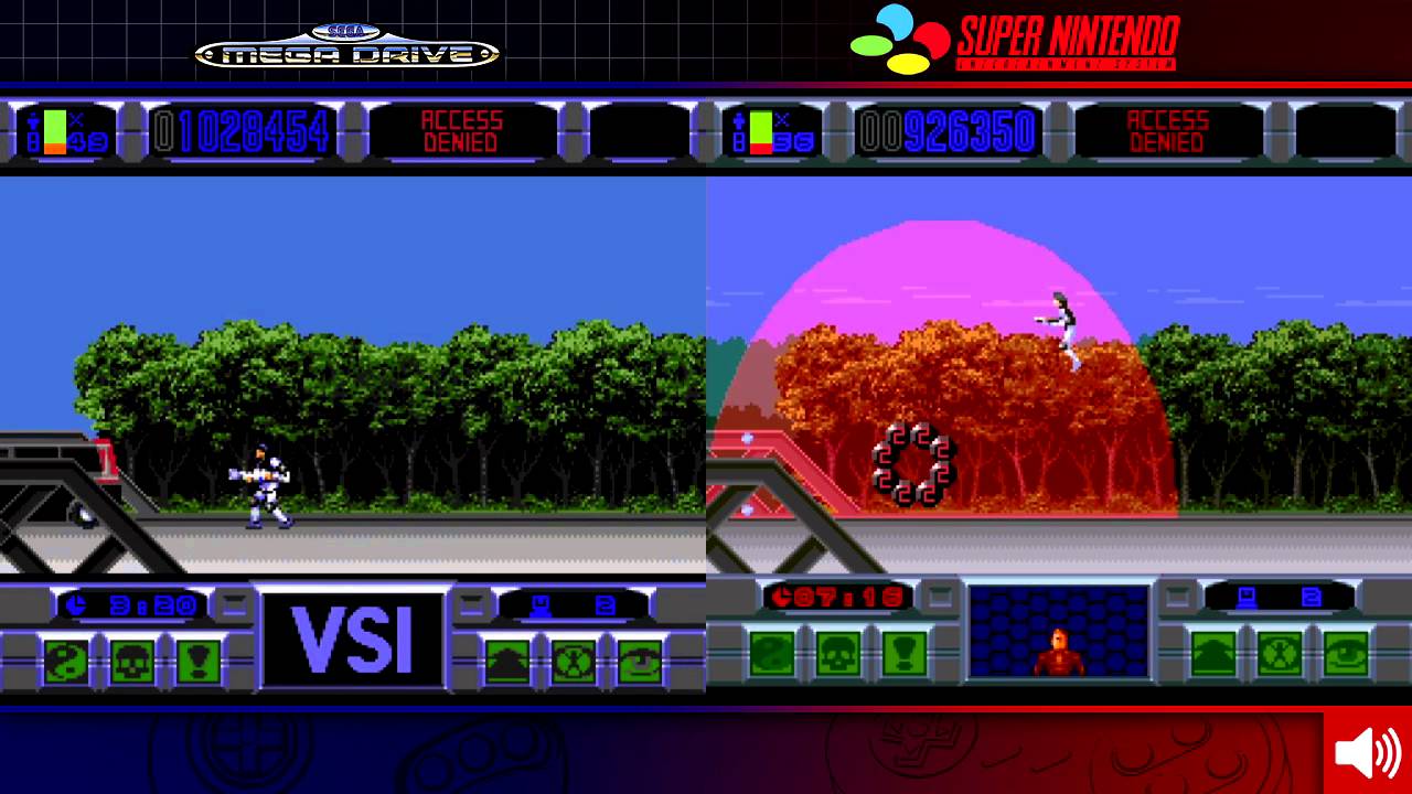 Lawnmower Man | Mega Drive Genesis & SNES | Comparison - Dual Longplay