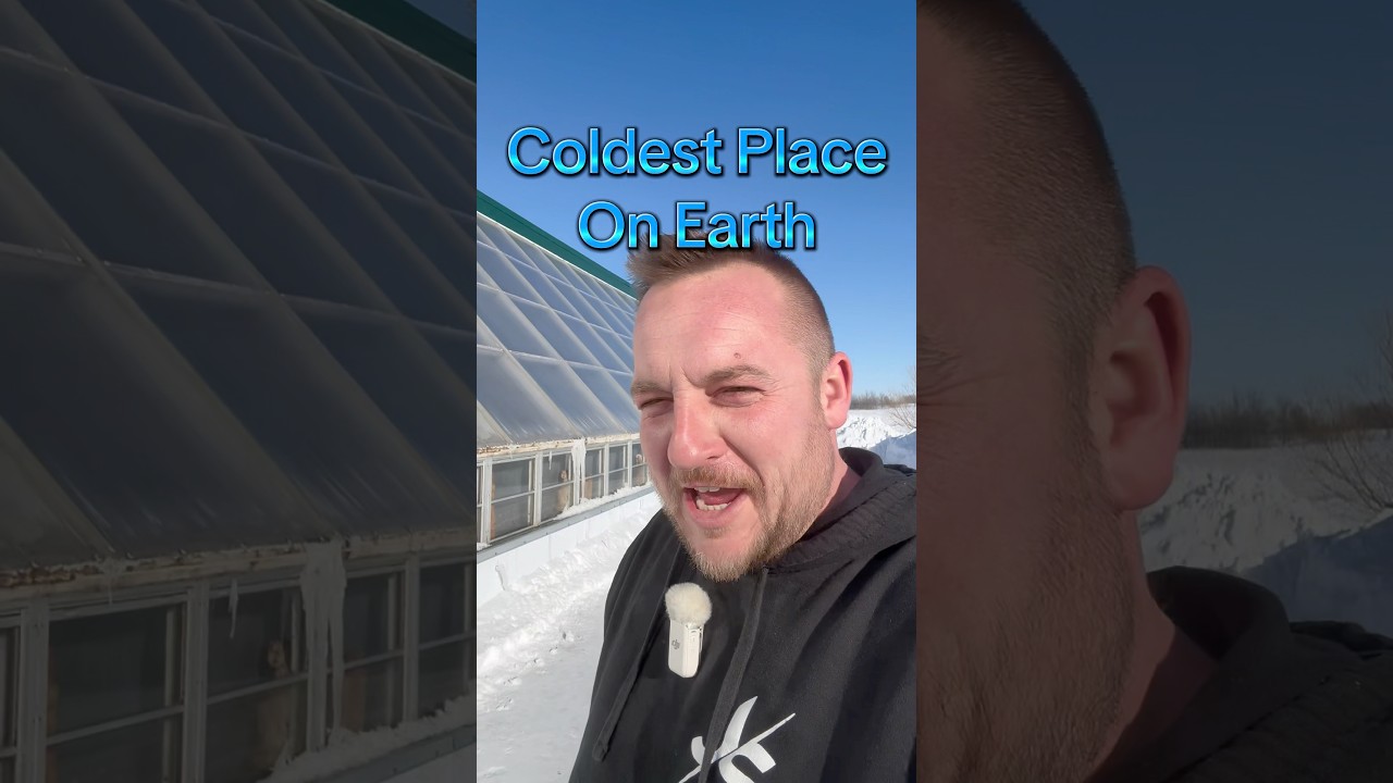 🥇Coldest Place on Earth. #saskatchewan #canada #greenhouse #winter #extreme #cold #win
