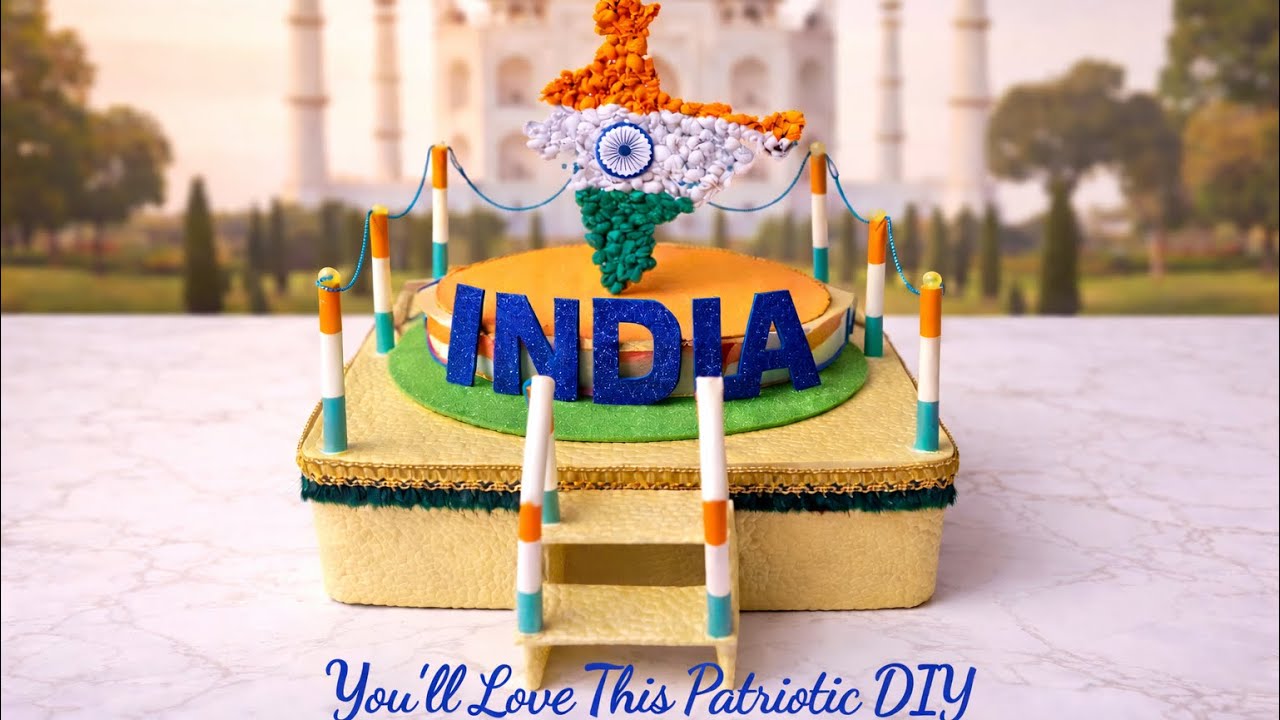 Handmade India Craft | Republic Day & Independence Day DIY #diy #republicday #independenceday #craft