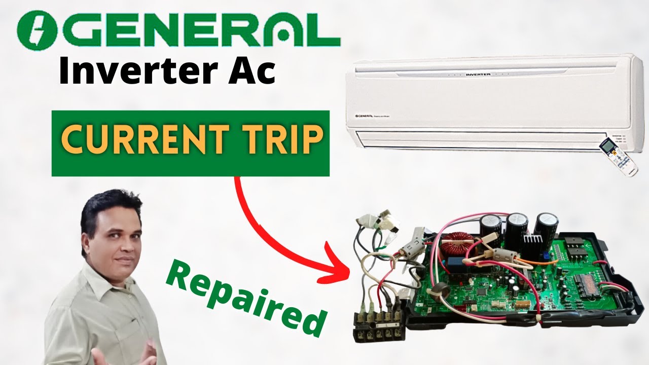 How To Repair Blinking Current Trip Error In O General Inverter Ac