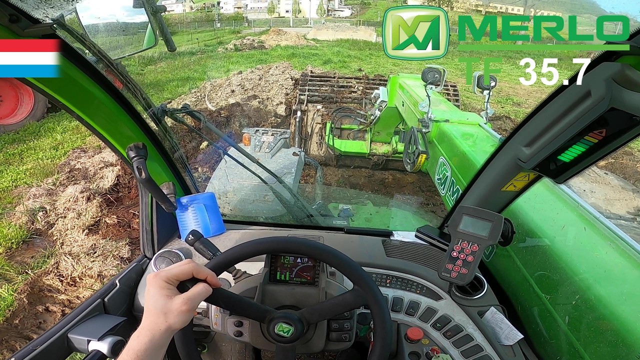[Cabview] Merlo TurboFarmer 35.7 beim Mist laden | Luxemburg 2023