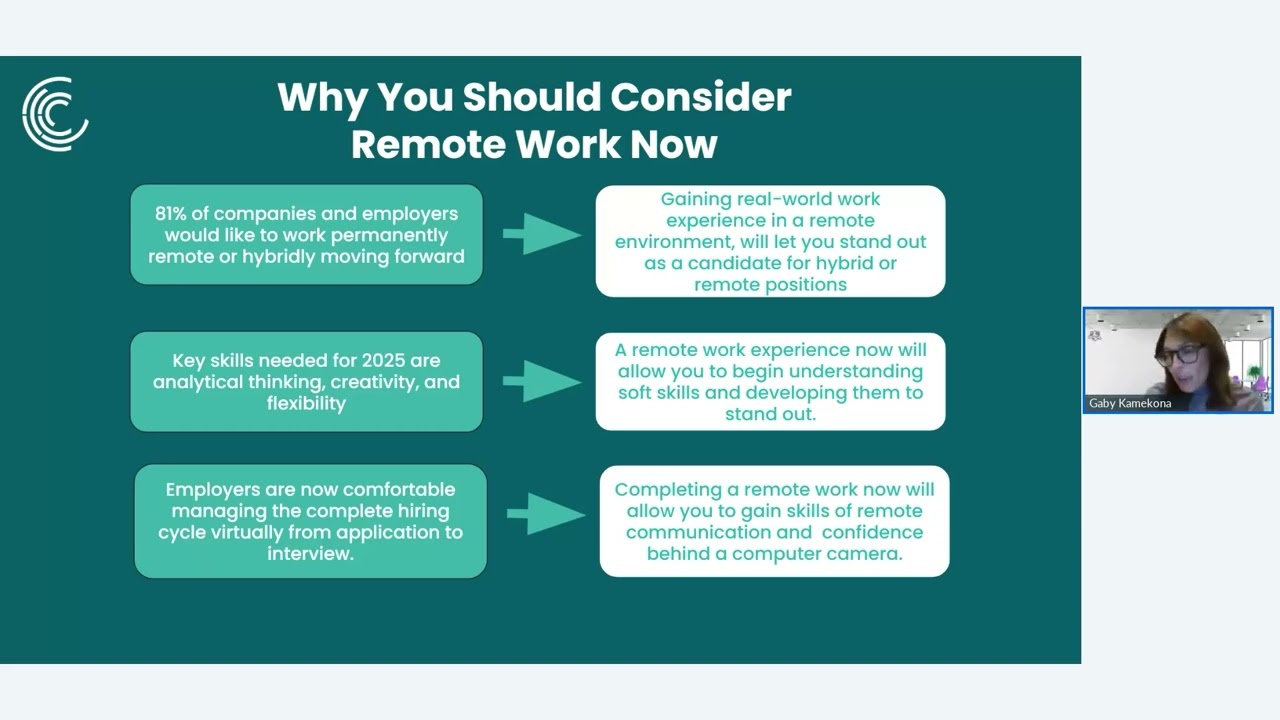 A Virtual Internship   Webinar 1