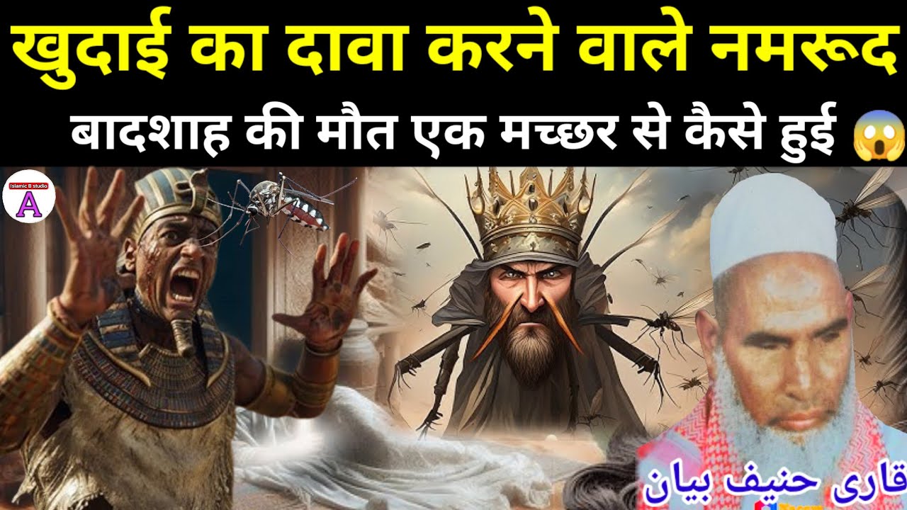 खुदाई का दावा करने वाले नमरूद बादशाह की मौत एक मच्छर से कैसे हुई 😱 Qari Hanif ka bayan | Qari Hanif
