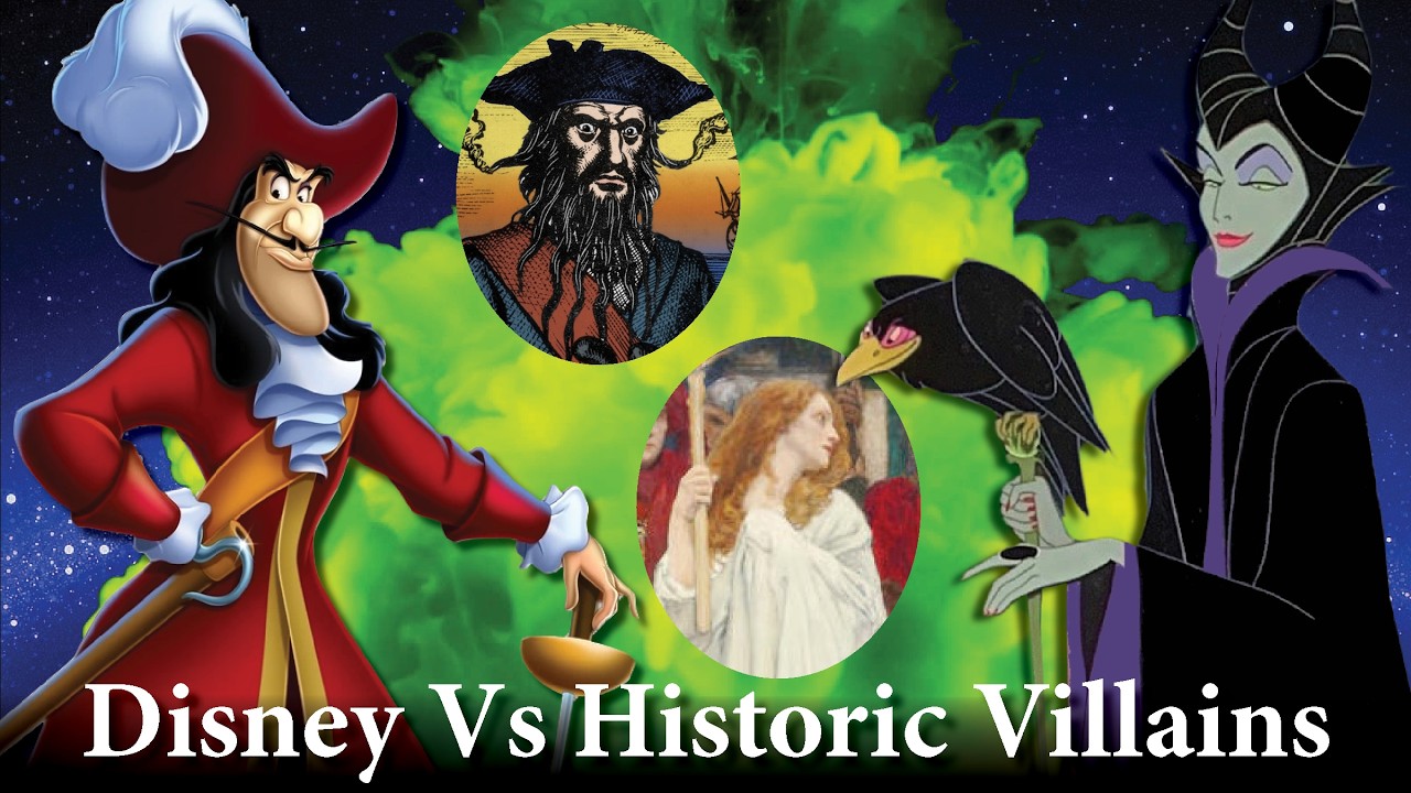 Disney Villains vs. History: Evil Queen of Hearts, Captain Hook, Maleficent, Jafar, Scar & Shan Yu