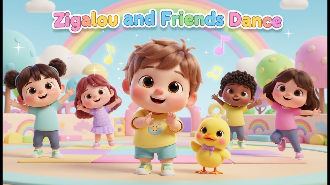 Zigaloo and Friends Dance Compilation – Nursery Rhyme, Toddler Movement, and Fun Dance Party
