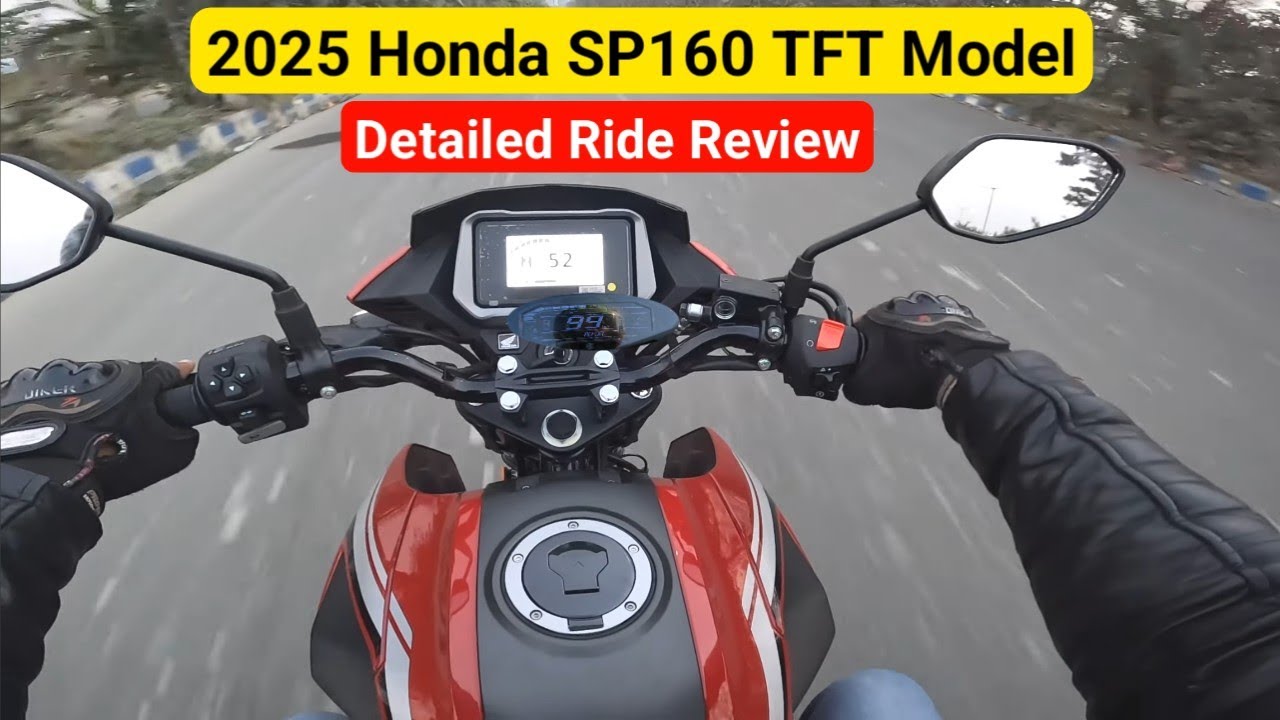 All New 2025 Honda SP160 TFT Model Ride Review | On Road price New Update Safety Comfort Power