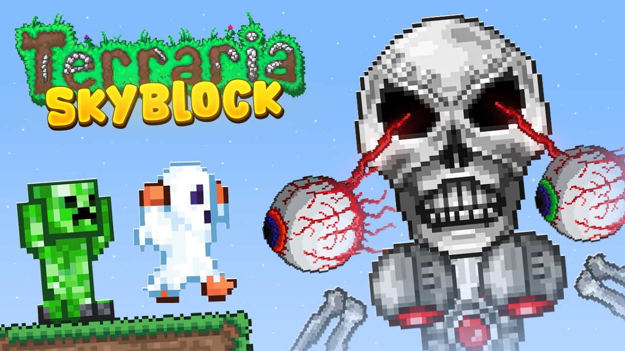 Terraria, но легендарный Skybock — это КОШМАР.