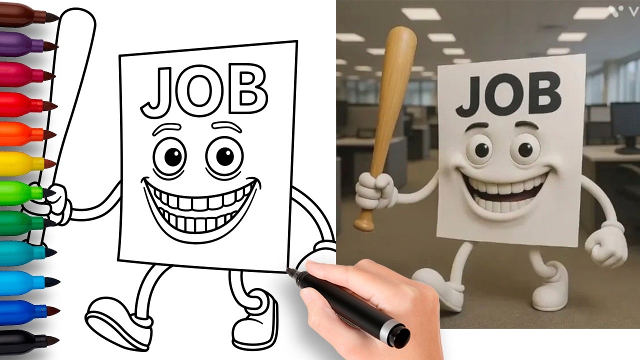 COMO DESENHAR o JOB JOB JOB SAHUR | Italian Brainrot Animals - passo a passo, fácil e rápido